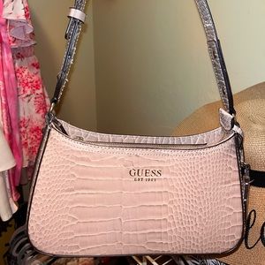 Light brown guess shoulder purse